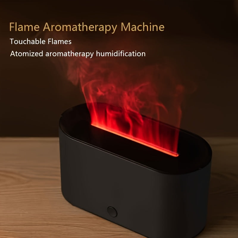 Flame Aroma Humidifier – USB Powered Essential Oil Diffuser with Soothing Flame Effect