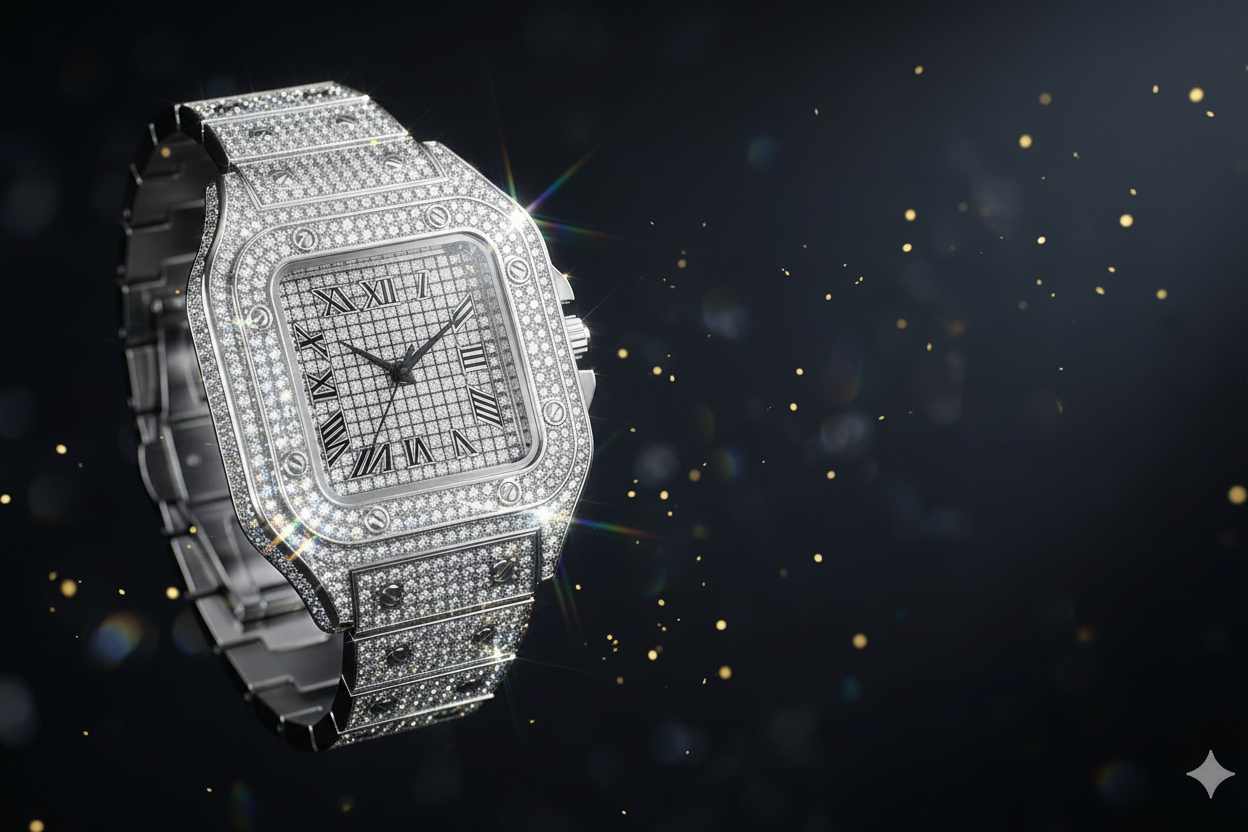 Luxury Iced-Out Watch Banner