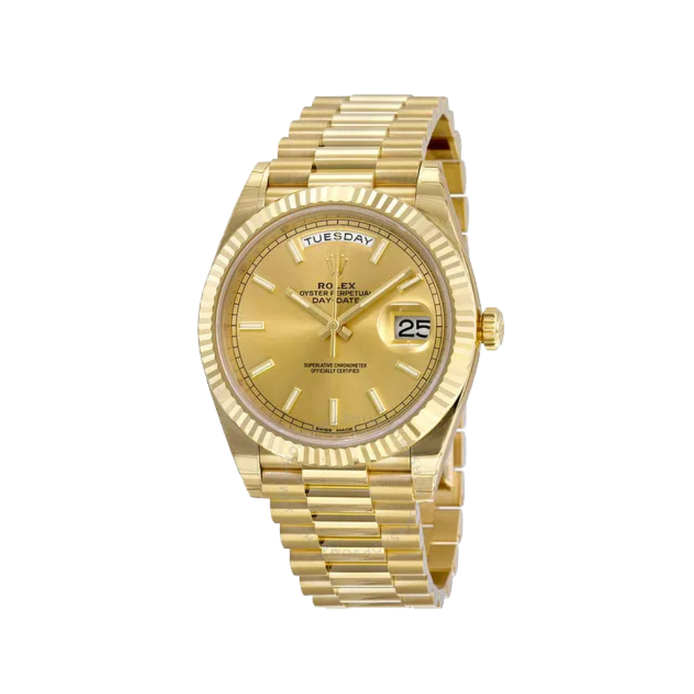 champagne dial full gold president style 40mm champagne dial full gold president style 40mm
