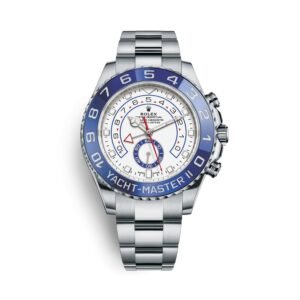 yacht master ii blue white 44mm